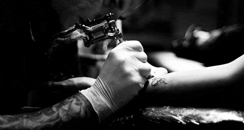Tattoo Machine in Action