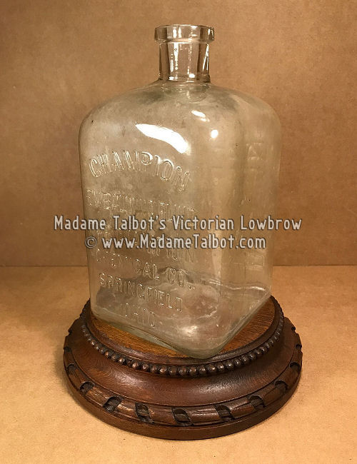 Antique Champion Embalming Fluid Bottle