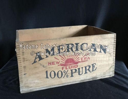 Antique American Embalming Fluid Crate