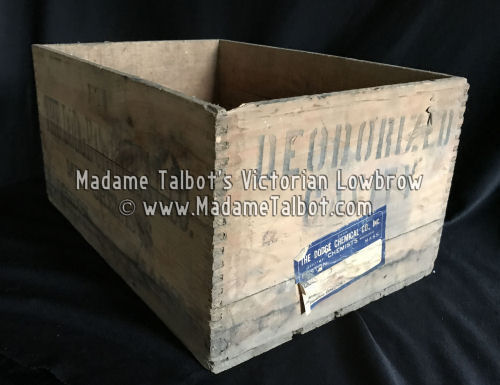 Antique Dodge Embalming Fluid Crate