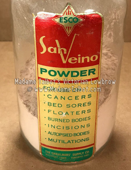Vintage San Veino Mortuary Powder