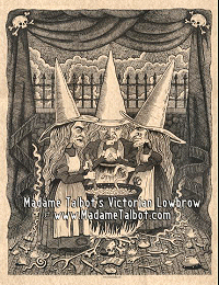 Mabeth Witches Crones Victorian Lowbrow Dark Art