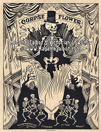 Corpse Flower Skeleton Poster