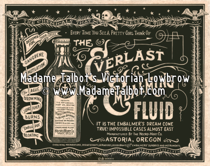 Everlast Necromort Embalming Fluid Poster