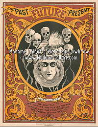 Fortune Teller Floating Skull Mind Reading Poster