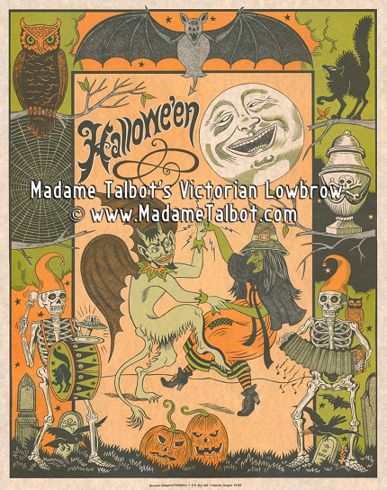 A Victorian Old-Fashioned Halloween Poster