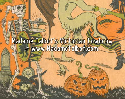 A Victorian Old-Fashioned Halloween Poster