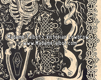 Victorian Lowbrow Irish Coffin Toast Poster