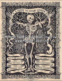 An Irish Toast to Your Coffin Dark Art Goth Parchment Poster