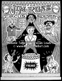 Jim Rose Circus Sideshow Classic Poster