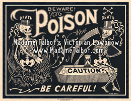 Black Poison Label Poster