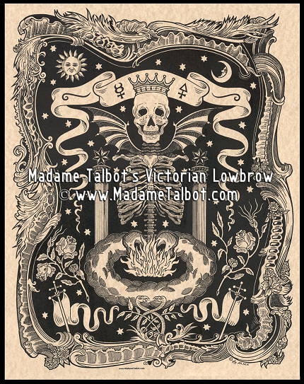 Skull Alchemy Ribcage Poster