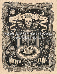 Skull Alchemy Ribcage Poster