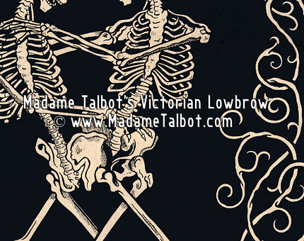 Till Death Do Us Part Skeleton Lovers Mourning Poster