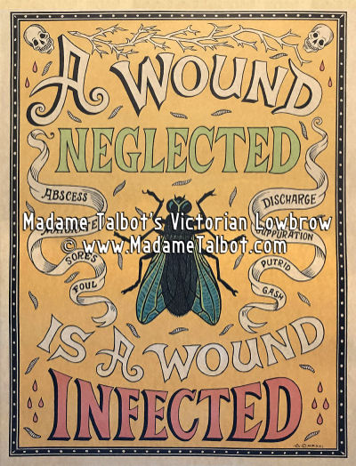 A Wound Neglected is a Wound Infected Poster