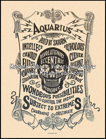 Aquarius Zodiac Poster