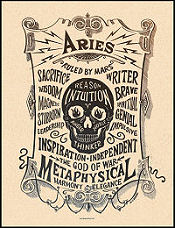 Aries Zodiac Poster