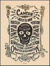 Cancer Zodiac Poster