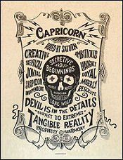 Capricorn Zodiac Poster