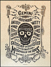 Gemini Zodiac Poster