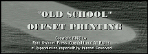 Old School Offset Printing